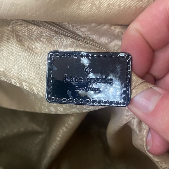 *Kate Spade Black patent leather shoulder tote bag - Picture 10 of 15